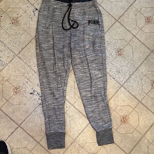 PINK Victoria's Secret Heather Gray Joggers size small